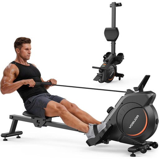 YOSUDA folding rowing machine for home