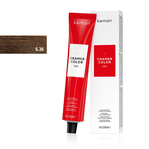 KEMON Cramer Color Hair Color Cream 6.36 Golden Dark Blonde 100ml