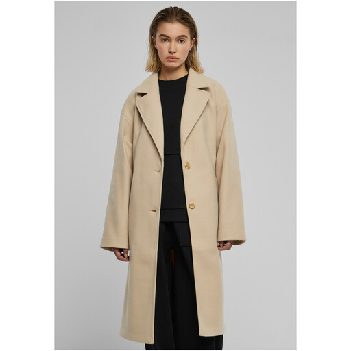 Urban Classics Ladies Oversized Long Coat in wetsand