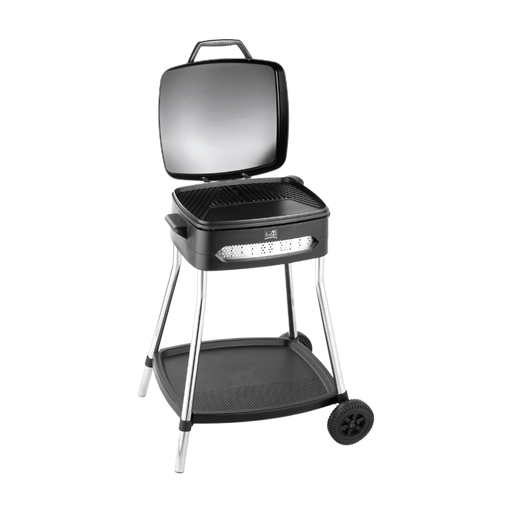 Fritel Barbecue BBQ 3278 - Electric BBQ / Table Grill - Large Grilling Area 40x36cm - 2000W - Removable Plate + Stand