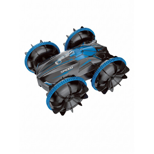 2.4G 4WD Gesture Sensing RC Stunt Car, Dual Remote Control Twisting Off-Road Vehicle, 360° Rotating Drift Climbing Car Toy Gift for Kids Boys 1 Pack Blue