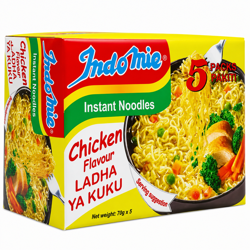 Indomie 方便面，鸡肉味，5x70g（欧盟版）