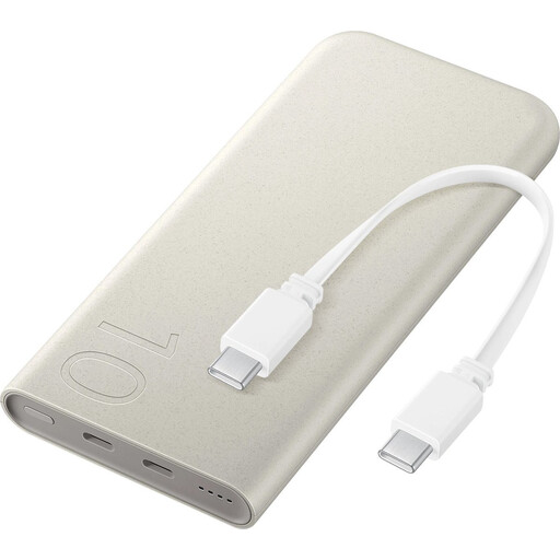 Samsung 25W Inductive Power Bank 10,000 mAh, Beige