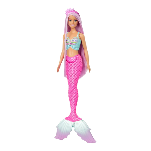Barbie HRR00 Mermaid Doll with long pink hair