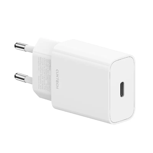 CUKTECH PD 20W Max GaN fast Charger Type-C adapter EU plug HA716CEU White