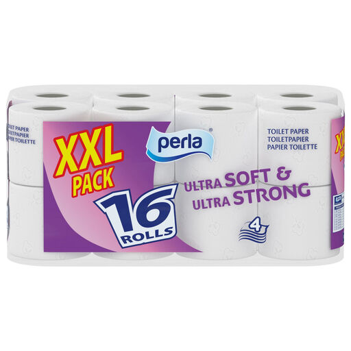 Perla Toilet Paper 16 Rolls 4-Ply