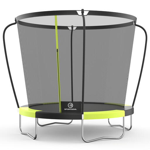 SPORTSOUL Crown Series Outdoor Round Trampoline with Safety Net 10FT Garden Trampoline Kids Protective Net