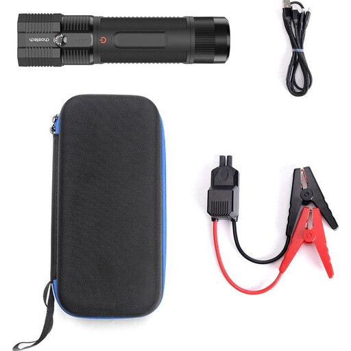 Choetech Jump Starter with 8000 mAh Power Bank – LED Flashlight (TC0016) – Black