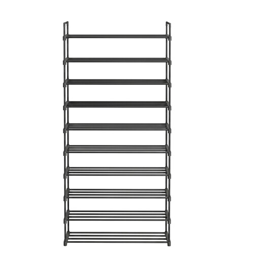 JOYFURNOS 10-Tier Shoe Rack, Tall and Slim Shoe Storage Organiser