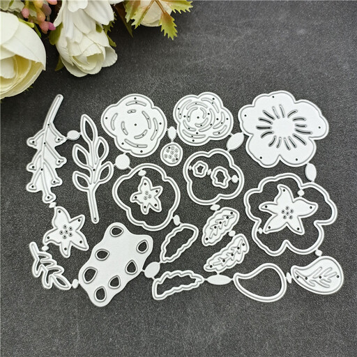 Flower Metal Cutting Dies Flower Leaves Embossing Stencil for DIY Card Making Scrapbooking Paper Craft Album Stamps Scrapbooking Die-Cuts