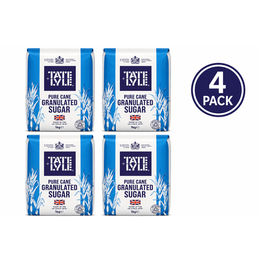 Tate & Lyle Granulated Sugar 1000 g (4 Packs)