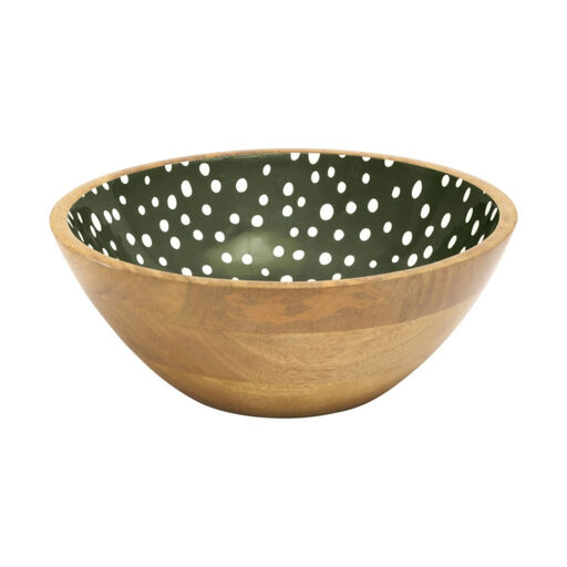 Sintra Mango Wood Spotted Salad Bowl