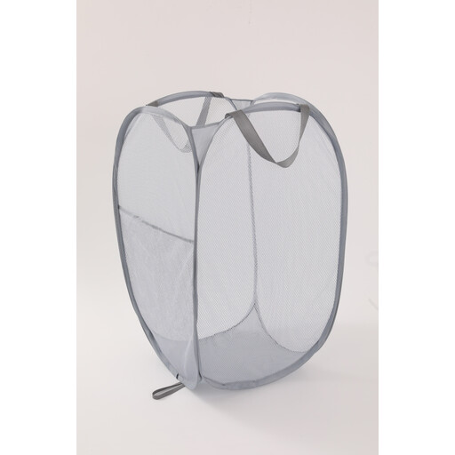 ANQI Laundry Collapsible Mesh Hamper,Gray,2-Pack