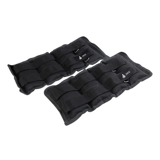FITPADDY Poids Cheville/Poignet 2kg Noir (2 pièces)