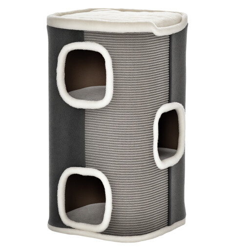 Baril à griffer pour chat à 3 niveaux