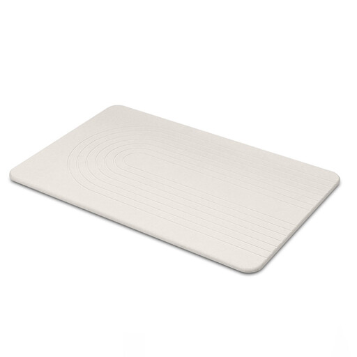 Addis Functional Diatomite Quick Dry Bath Mat - White