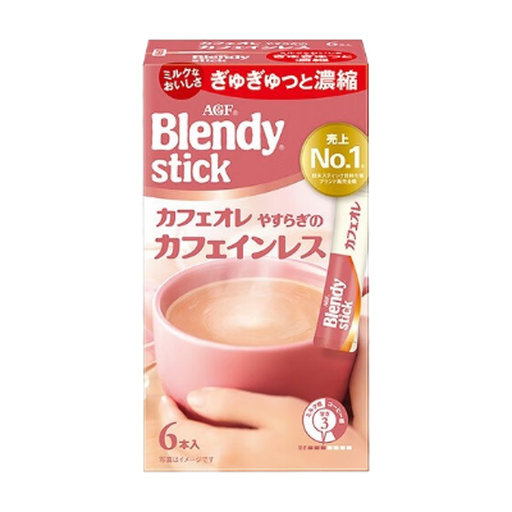AGF Blendy 棒 欧蕾咖啡（脱咖啡因版）6支装