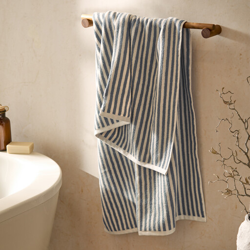Yard Bath Towel Hebden Mineral Blue 70x130cm