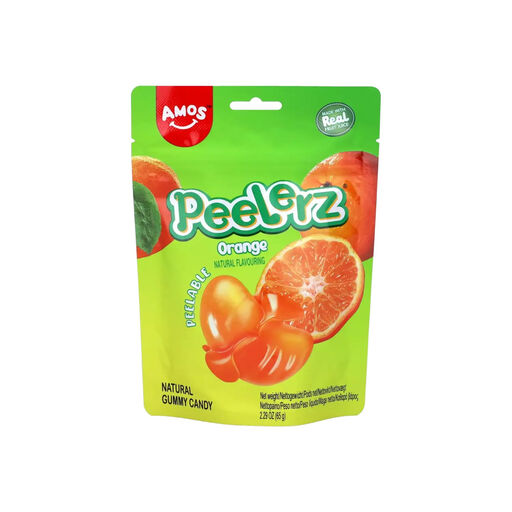 Amos Peelerz Gummy Candy - Orange