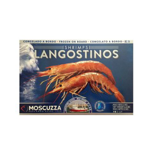 Moscuzza Argentinian Wild Sea Frozen Shrimp - 2 kg