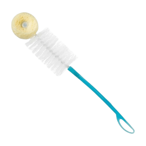 B?B? CONFORT Bottle Brush with Sponge Tip, Blue