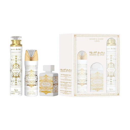 lattafa Badee Al Oud Honor & Glory Gift Set 600 ml