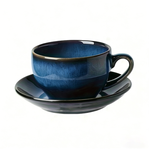 Set Tasse et Soucoupe Rétro Bleu YumiPLUS