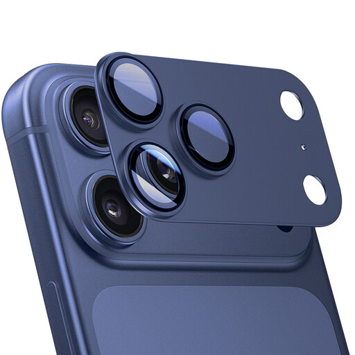 IM-CHEN iPhone 17 Pro Camera Lens Protector, High Transmittance Alloy, Anti-Fall, blue, 1 Piece