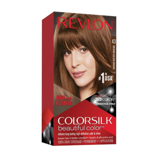 REVLON Colorsilk Haircolor #43 Medium Gold Brown 4G