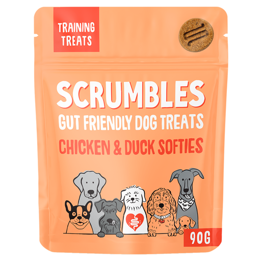 Scrumbles Dog Soft Treats Gut Friendly Chicken & Duck