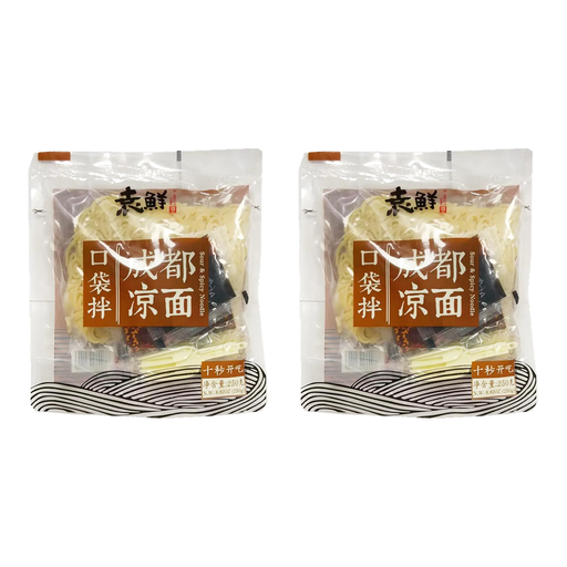 Yuanxian Authentic Chengdu Cold Noodles, Instant Portable Mix, 250 g*2