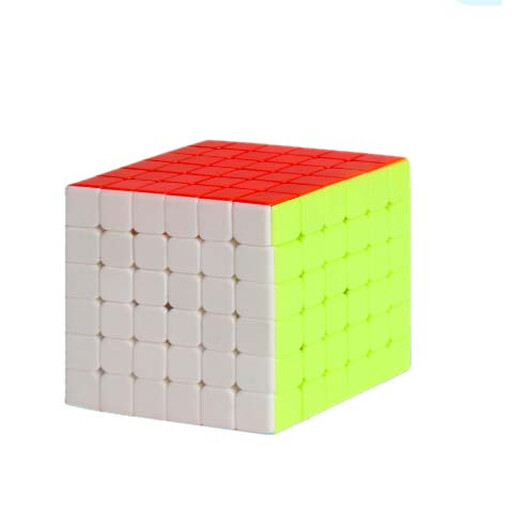 6x6 V-Cube Speed Puzzle, Stickerless Solid Colour