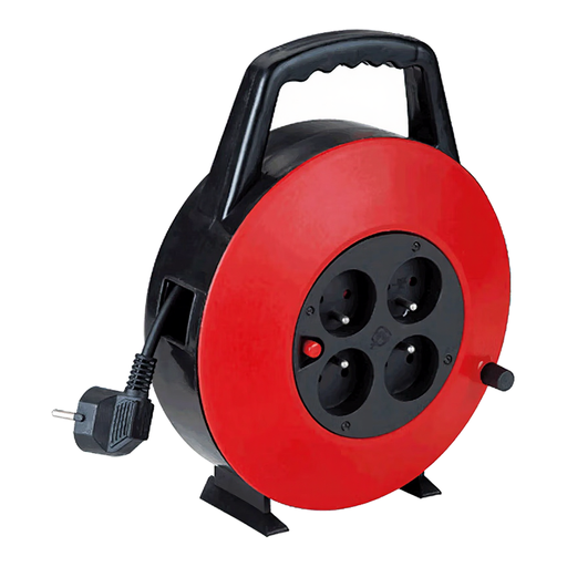 Aigostar Cable Reel/German 4-Way/3G1.5mm2/10m