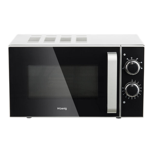 Hkoenig VIO4 white and stainless steel microwave
