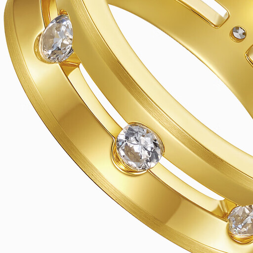 ALAIN MICHAL Dual Halo Ring