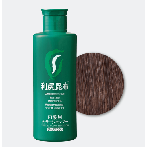 Pyuru Rishiri Kelp Hair Color Shampoo (Dark Brown) 200ml