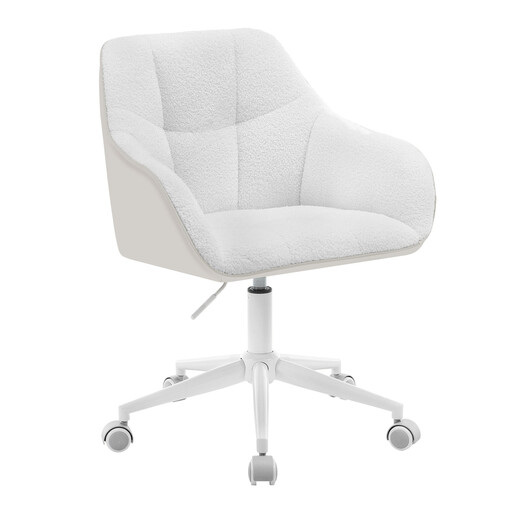 Woltu Home Office Stuhl mit Bouclé-Sitz
