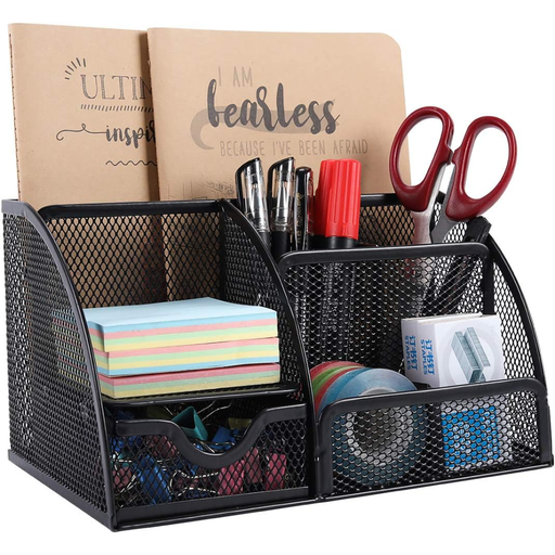 Senhoglb Mesh Desk Tidy in Black