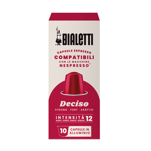 Bialetti Nespresso Compatible Deciso 10 Coffee Capsules