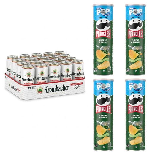 Value Pack Krombacher Non-Alcoholic Pils 24x0.5L mit Pringles