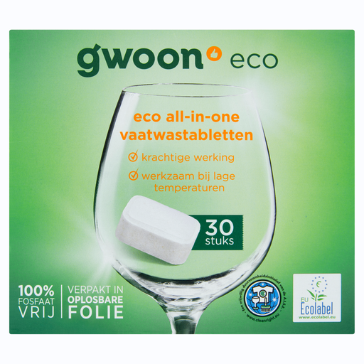 G'woon Eco All-in-one Dishwasher Tablets 30pcs