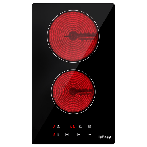 IsEasy ceramic hob, 3000 W, 29.5 cm, two zones