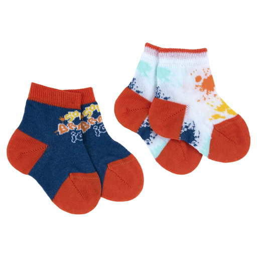 Chicco Socks 2 PACK 6M 9M DARK ORANGE