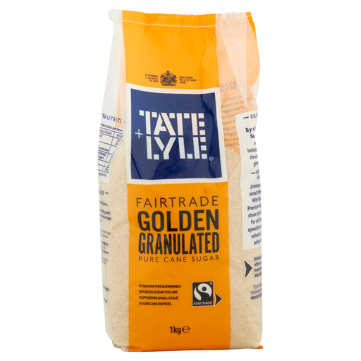 Tate & Lyle Fairtrade Golden Granulated Sugar 1kg pack