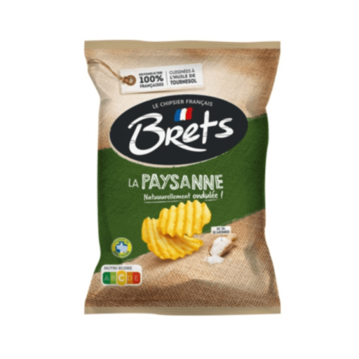BRET'S Paysanne chips ondulées au sel de Guérande 125 g