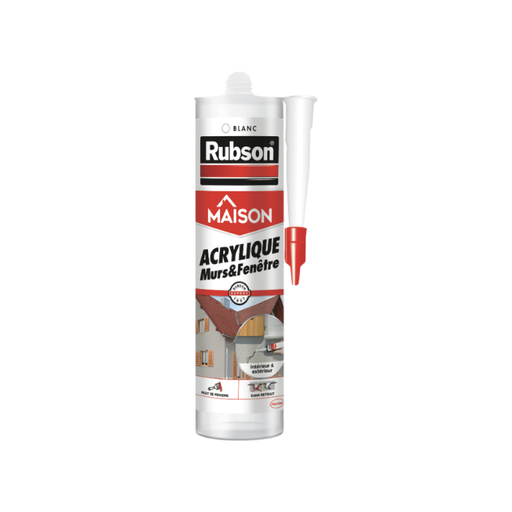 Henkel Rubson | Acrylic House Mastic Walls & Windows Bank (280ml Cartridge)