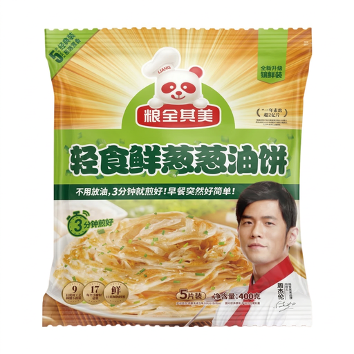 Liangquanqimei Light and Fresh Scallion Oil Pancake 400g