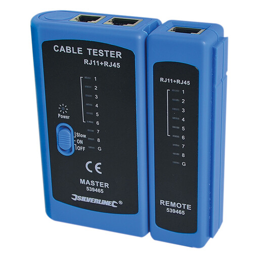 适用于 RJ11、RJ12 和 RJ45 连接的 Silverline LAN 测试仪
