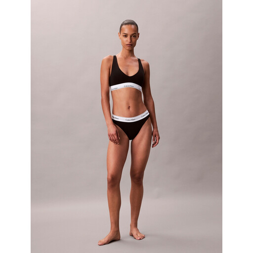 Calvin Klein Tanga Icon Cotton Modal Black