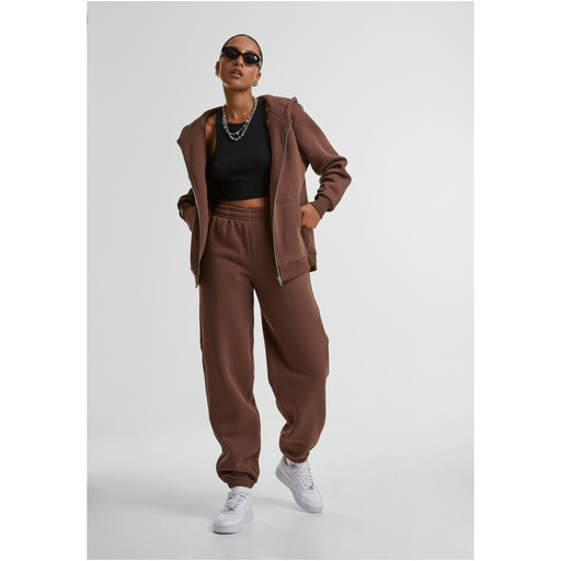 Urban Classics Ladies Fluffy Sweatpants chocolatebrown M